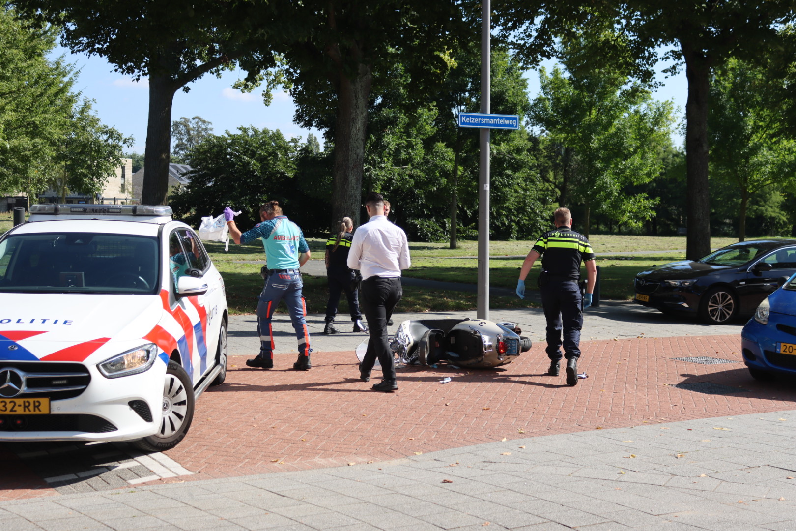 Ongeval met scooter op Keizersmantelweg